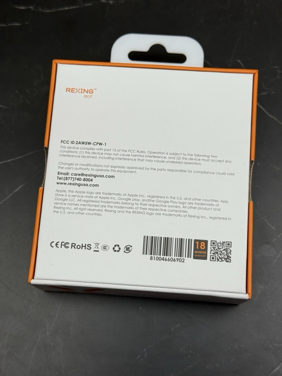 REXING CPW-1 Wireless Carplay Adapter - New