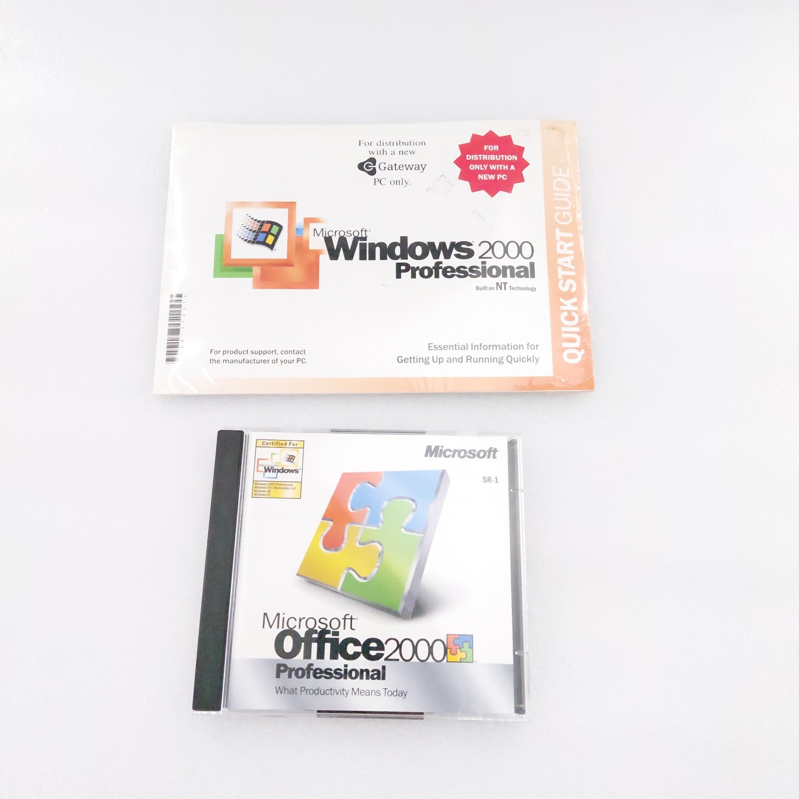 Microsoft Windows 2000 Professional SR-1 & Quick Startup Guide For Gateway PC