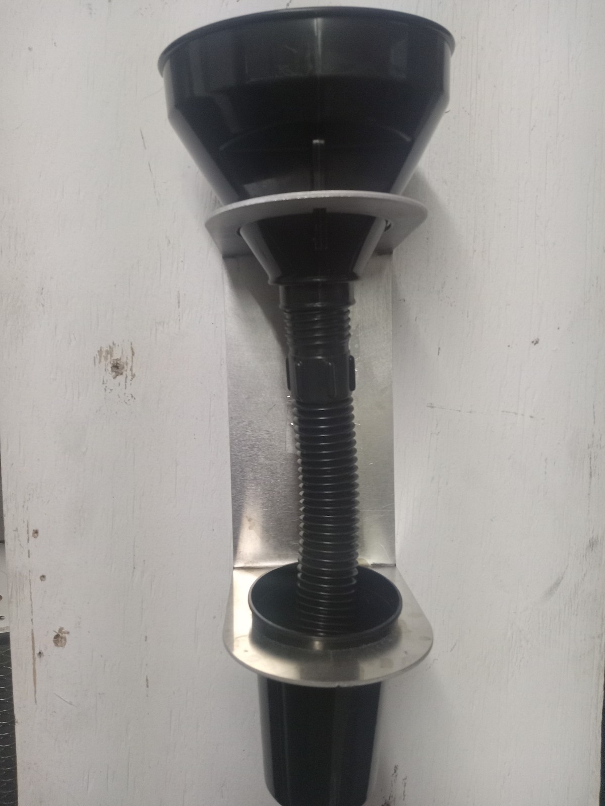 Aluminum Oil Funnel Holder Wall Rack Enclosed Trailer or Garage