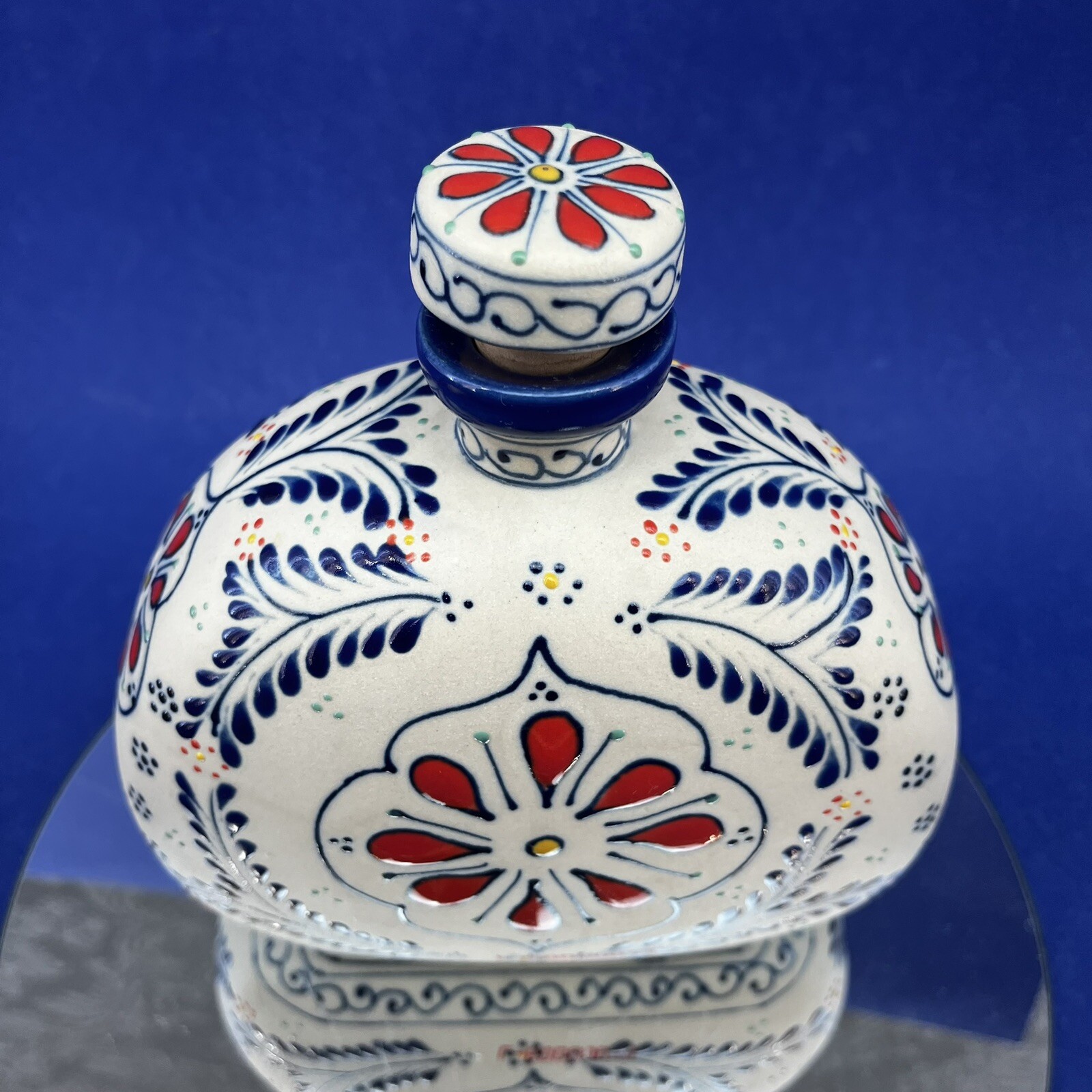 Anejo Limited Edition Casa Cofradia Empty Tequila Pottery Art Bottle Mexico
