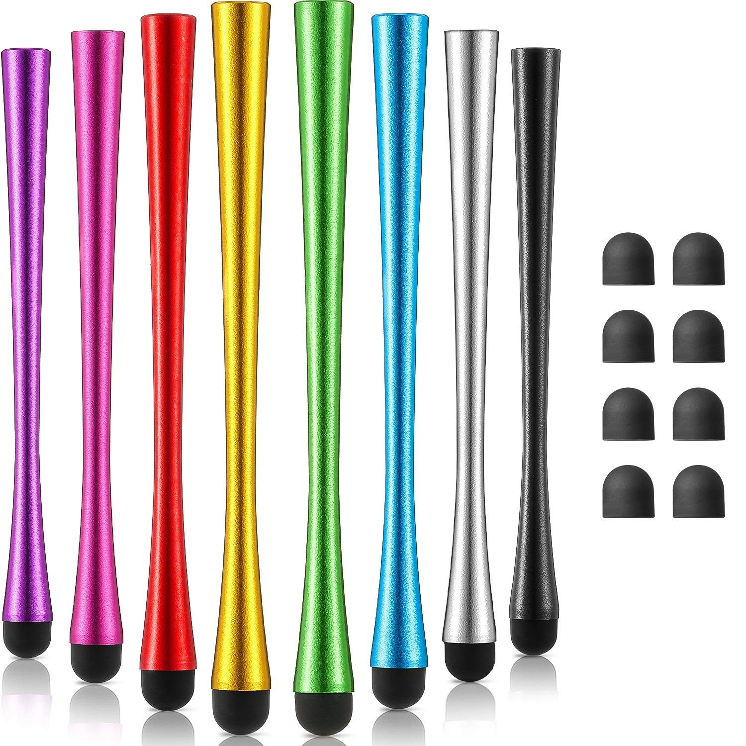Outus 8 Pcs Slim Waist Stylus Pen for Touchscreen, Multicolour