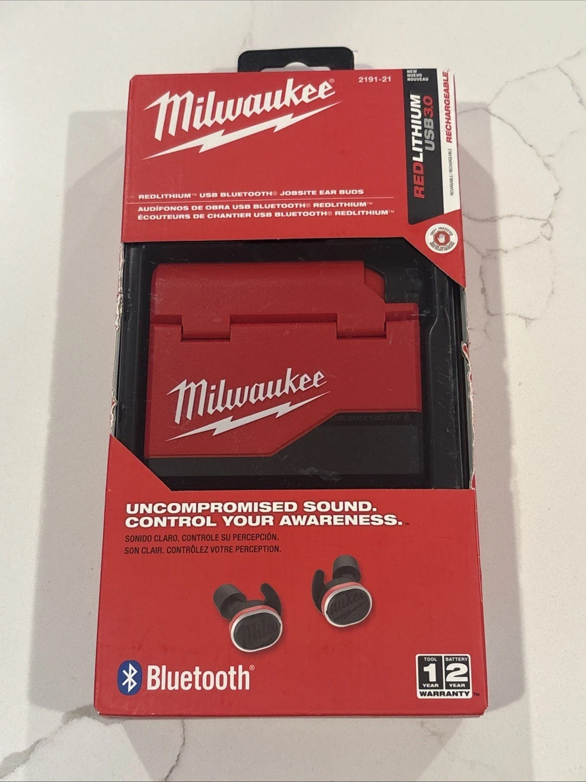 Milwaukee 2191-21 REDLITHIUM USB Bluetooth Jobsite Ear Buds