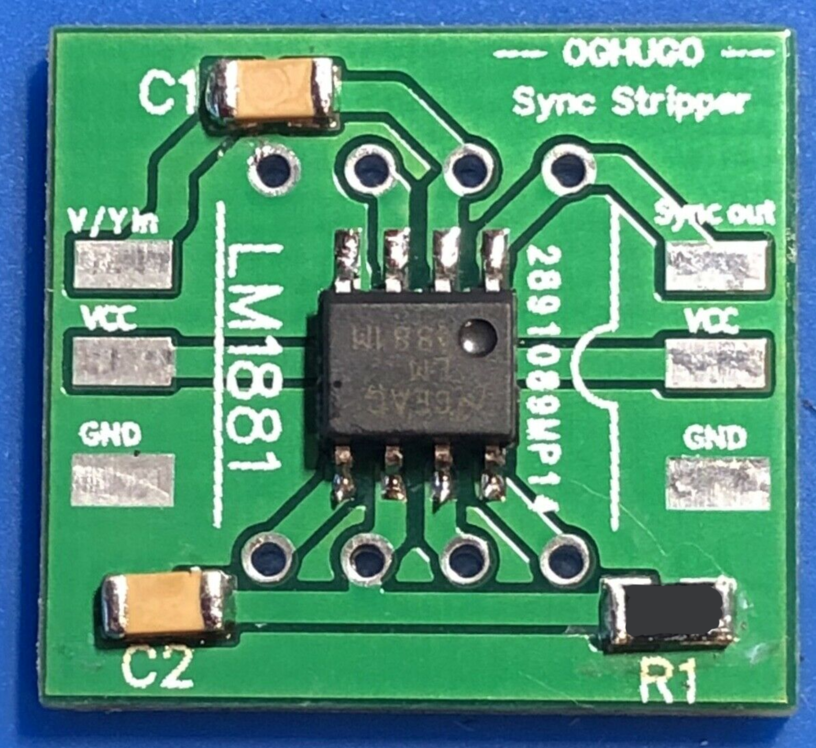LM1881 Sync Stripper PCB fully assembled, free ship RGB Framemeinster upscaler !