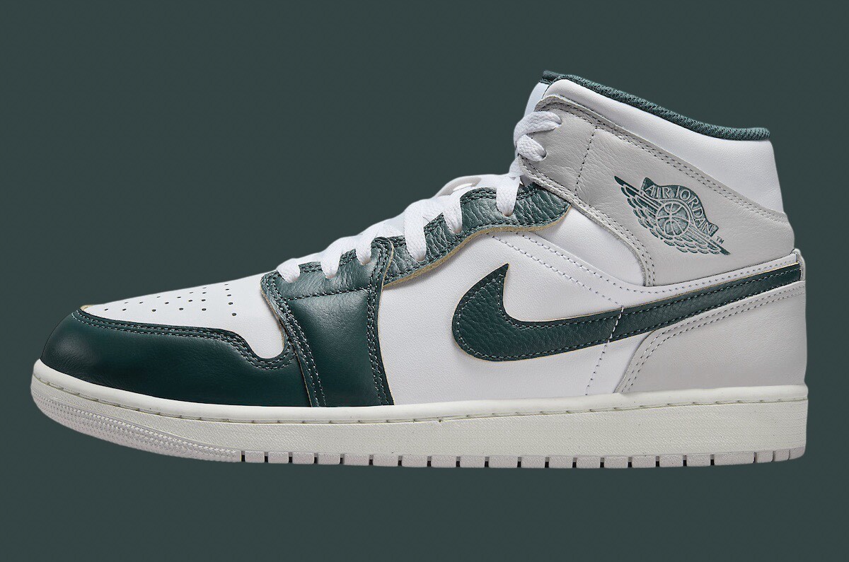 Nike Air Jordan 1 Mid SE White Oxidized Green Neutral Green FQ7720-103 sz 13 Men