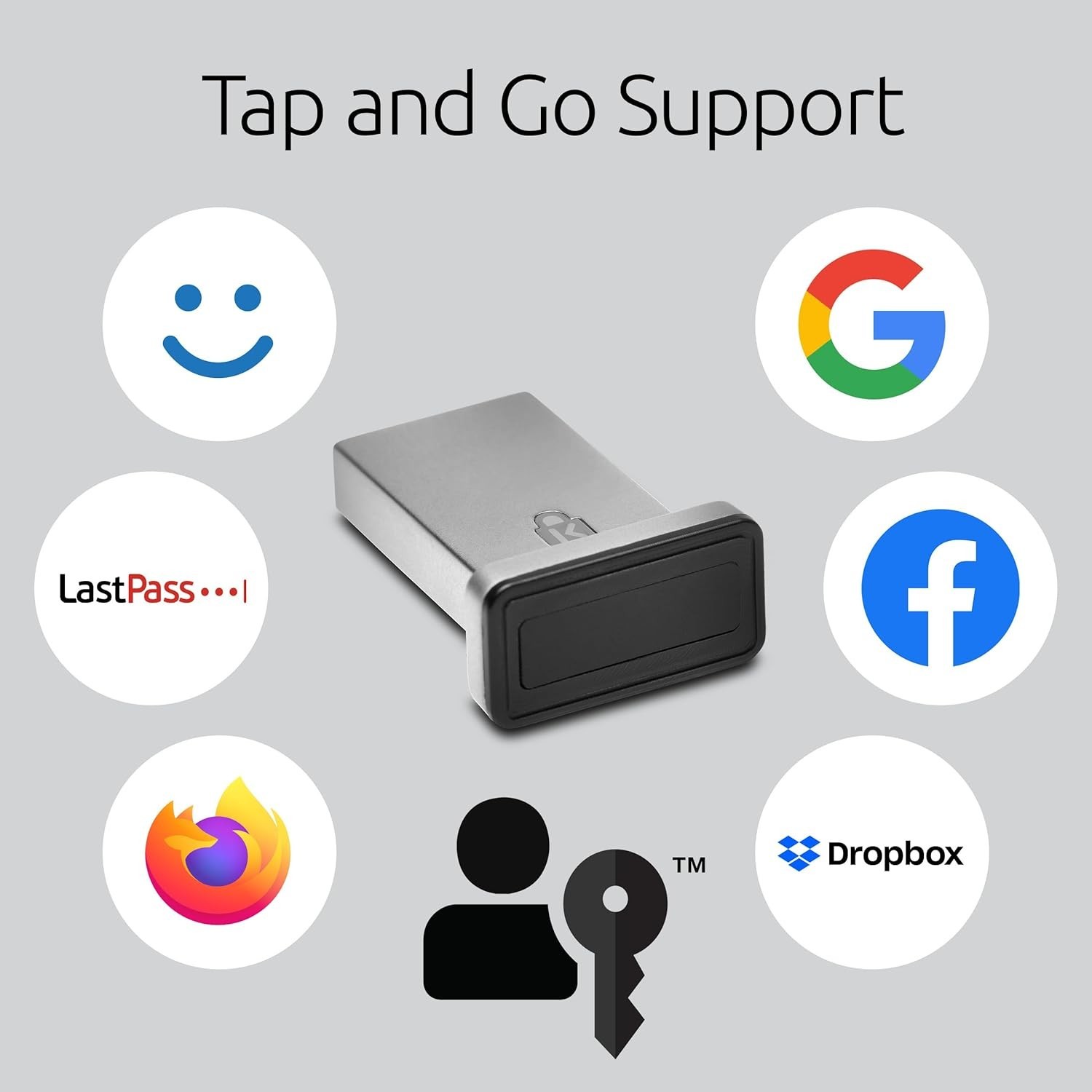 Kensington VeriMark Fingerprint Key | Windows Hello USB-A Version