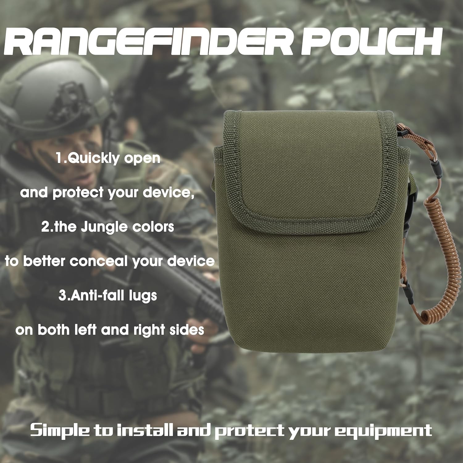 Rangefinder Pouch - with 1 Tethers. Ultimate Protection Your Hunting Accessories