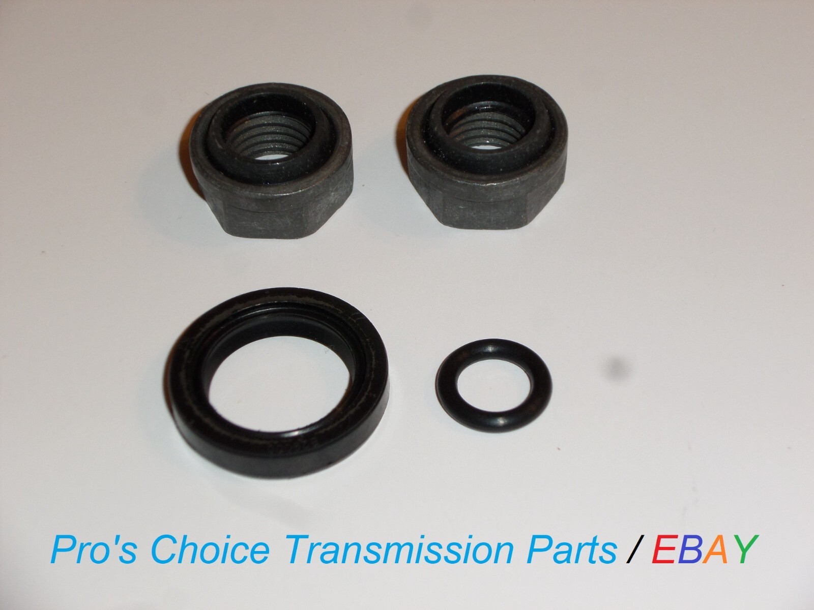 2-Band Adjusting Lock Nuts with Shift Lever Seals--Fits Ford C-4 Transmissions