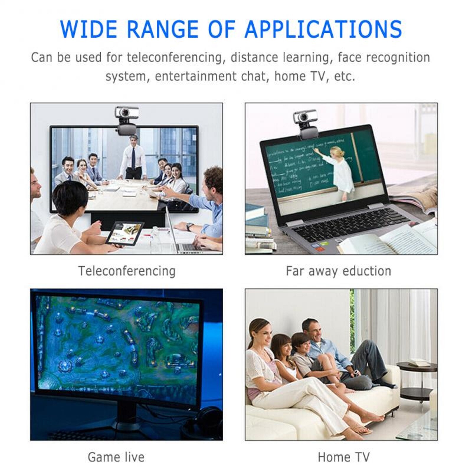 NEW 480P Webcam USB 2.0 Web Camera Built-in Microphone Laptop/PC