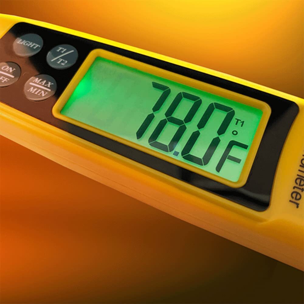 UEi PDT655 Differential Temperature Folding Pocket Thermometer, HVAC Digital