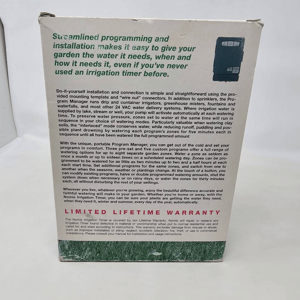 NOMIS 8 ZONE STATION IRRIGATION SPRINKLER CONTROLLER MODEL G903