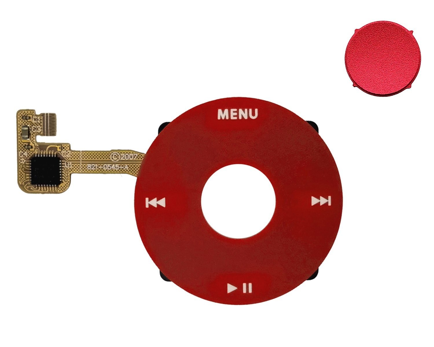Red Face Plate Clickwheel Button For Apple iPod Classic 6th 7th Gen Replacement