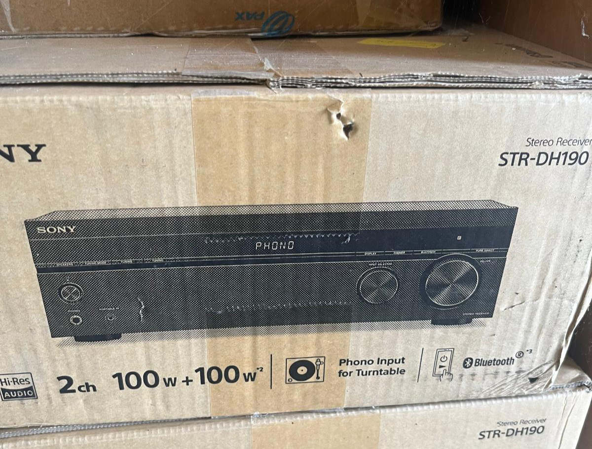 Sony 2-Channel Stereo Receiver with Bluetooth Phono & Aux Input - STR-DH190