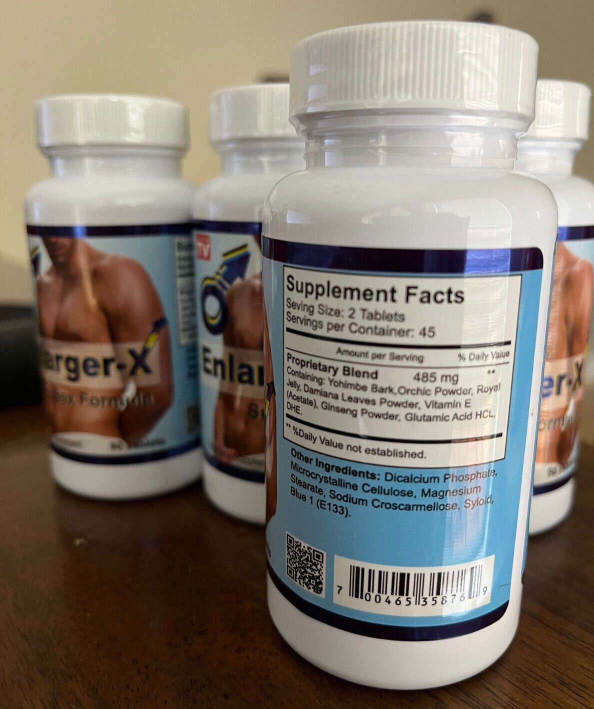 pack 3 Enlarger X SEX FORMULA DIETARY SUPPLEMENT 360 tablets hombre yohimbe