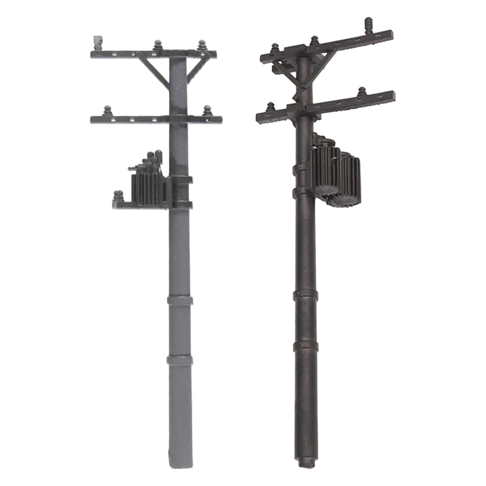 1/64 Sacle Telephone Pole Model Model Train Accessories Sand Table Decor Table
