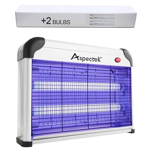 Aspectek Powerful 20W Electronic Indoor Insect Killer, Bug and Fly Zapper, Bulbs