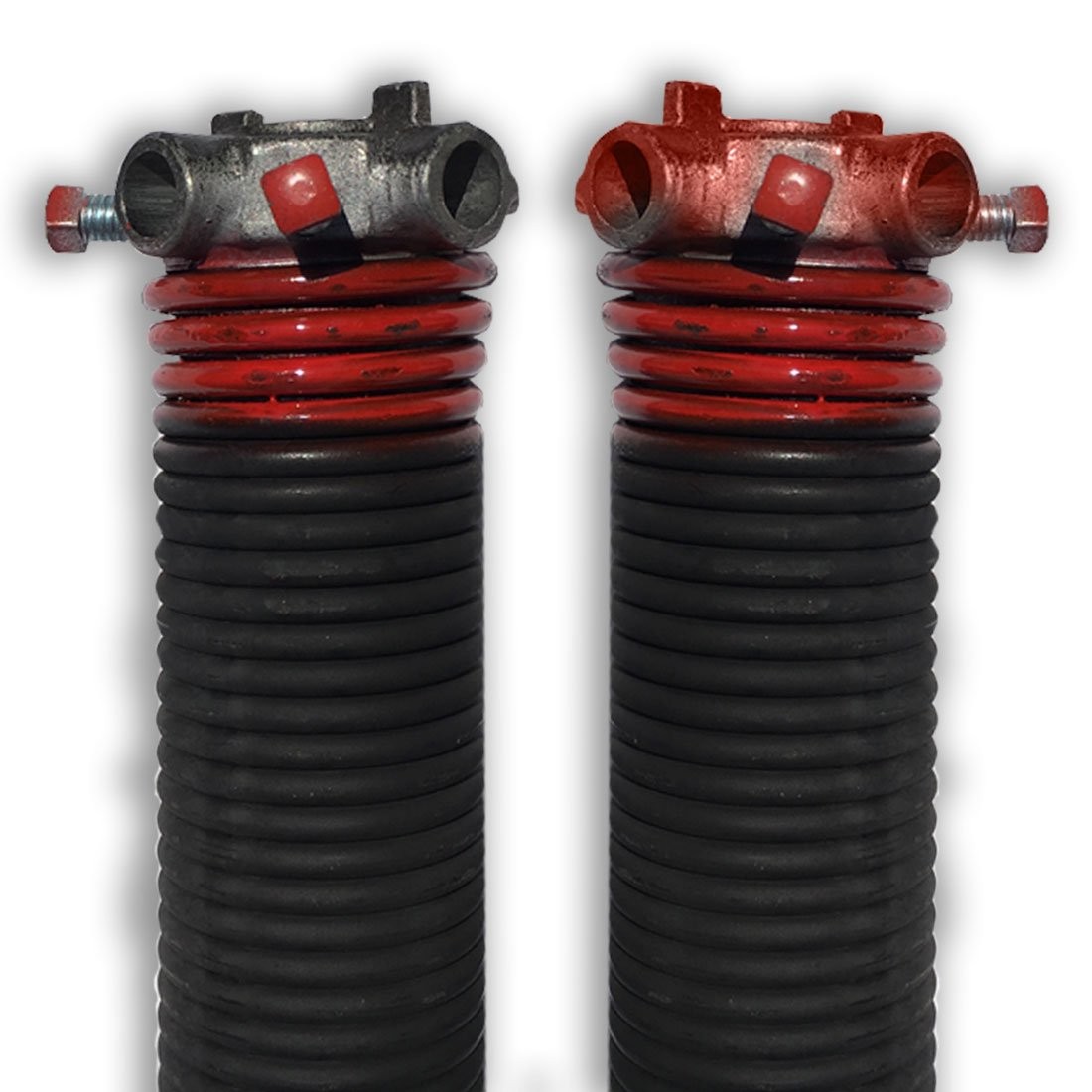 .225 x 2" x 27" Torsion Garage Springs (Red, Left & Right Wound)