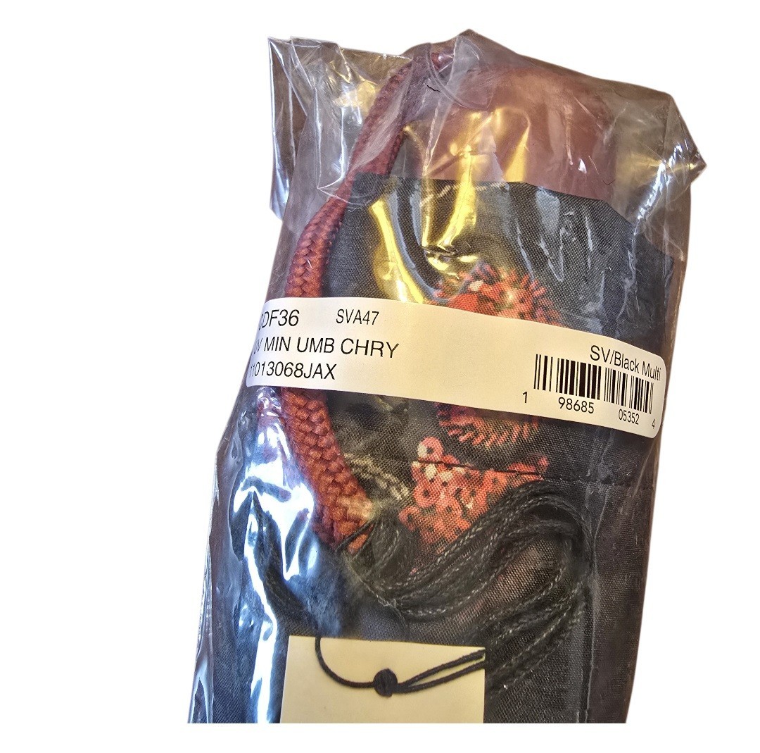 Coach Mini Umbrella Black Cherry Print NWT CDF36
