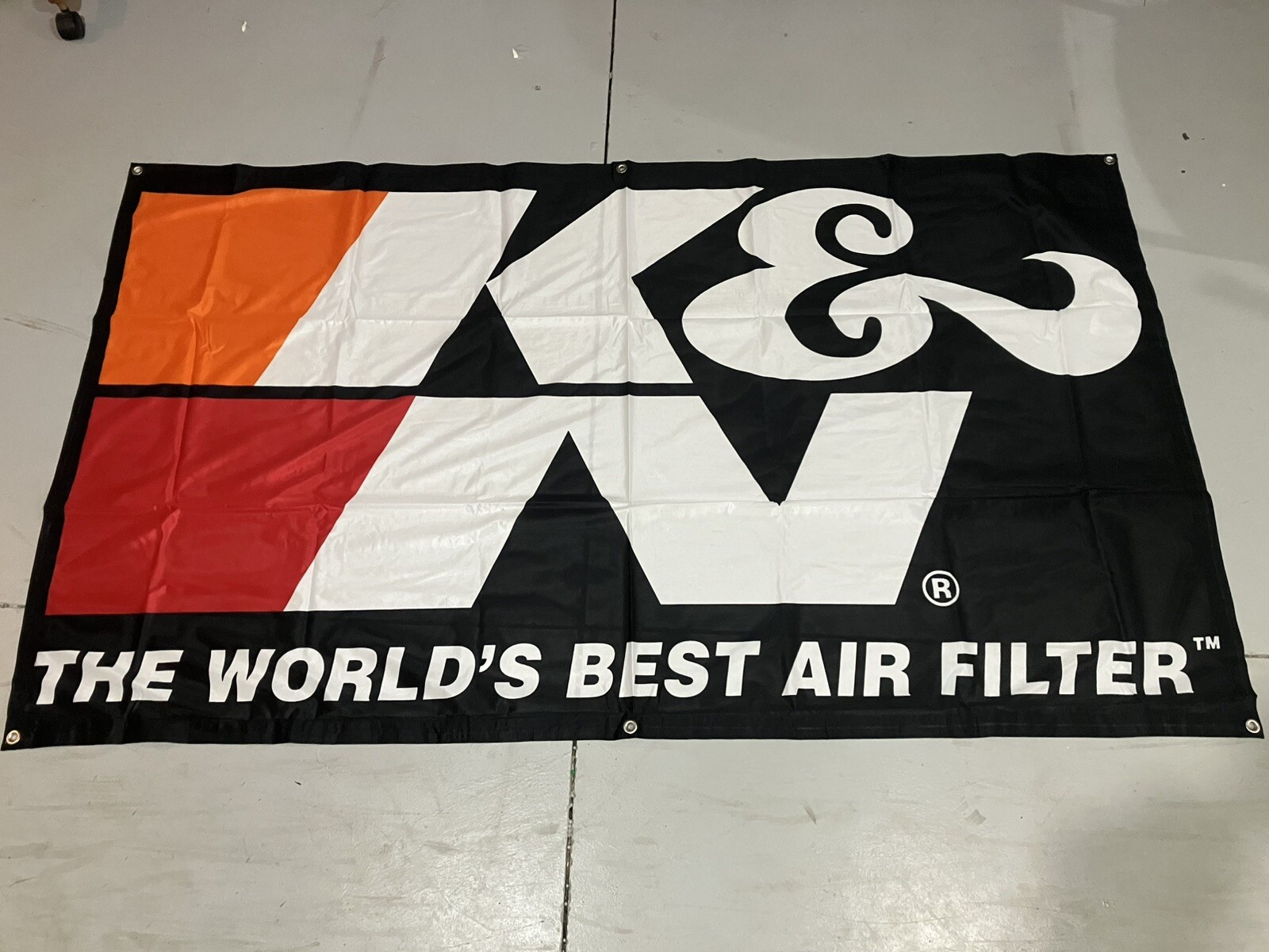 K&N RACE BANNER, NASCAR,NHRA ,STREET OUTLAWS,FAST & LOUD GAS MONKEY