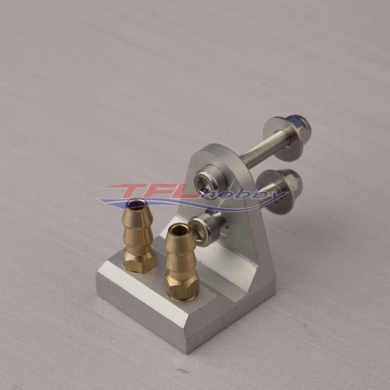 #1339 Aluminum Dual M5 Water Pick Up Flush Boat Stern Water Mouth for RC Boat