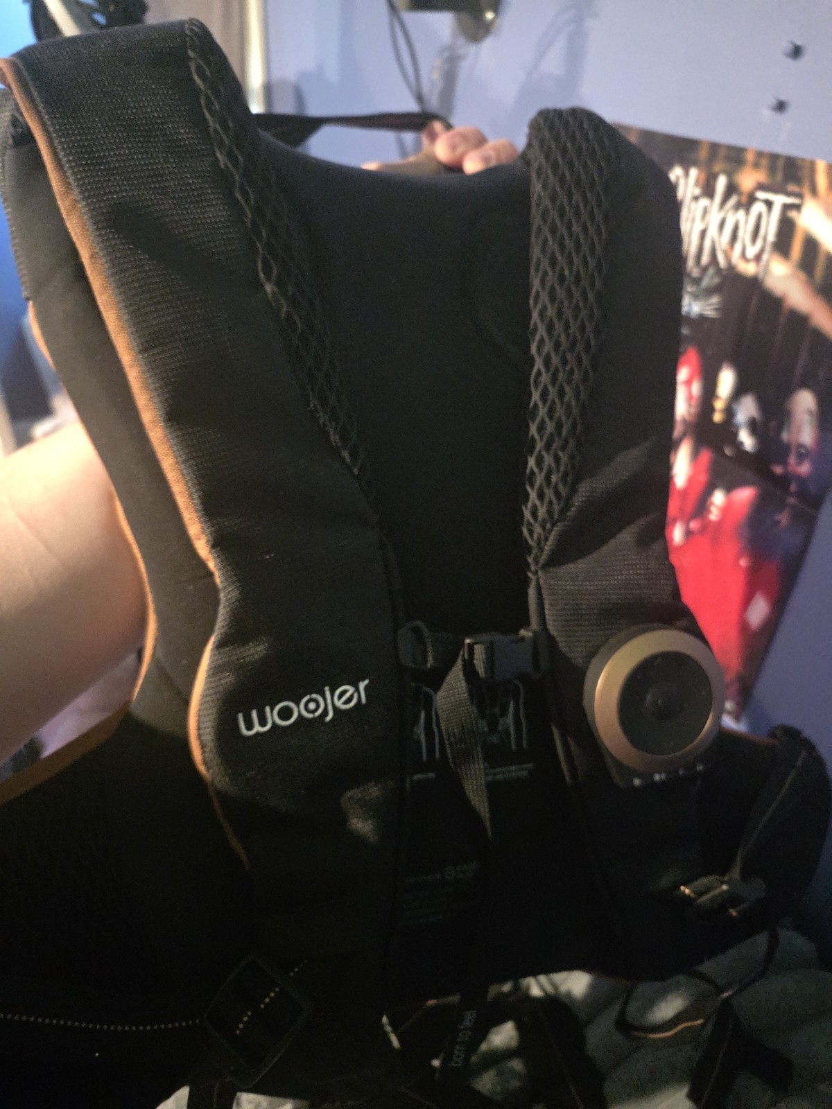 Woojer Edge Haptic Feedback Haptic Vest, Wired Connectivity, Black