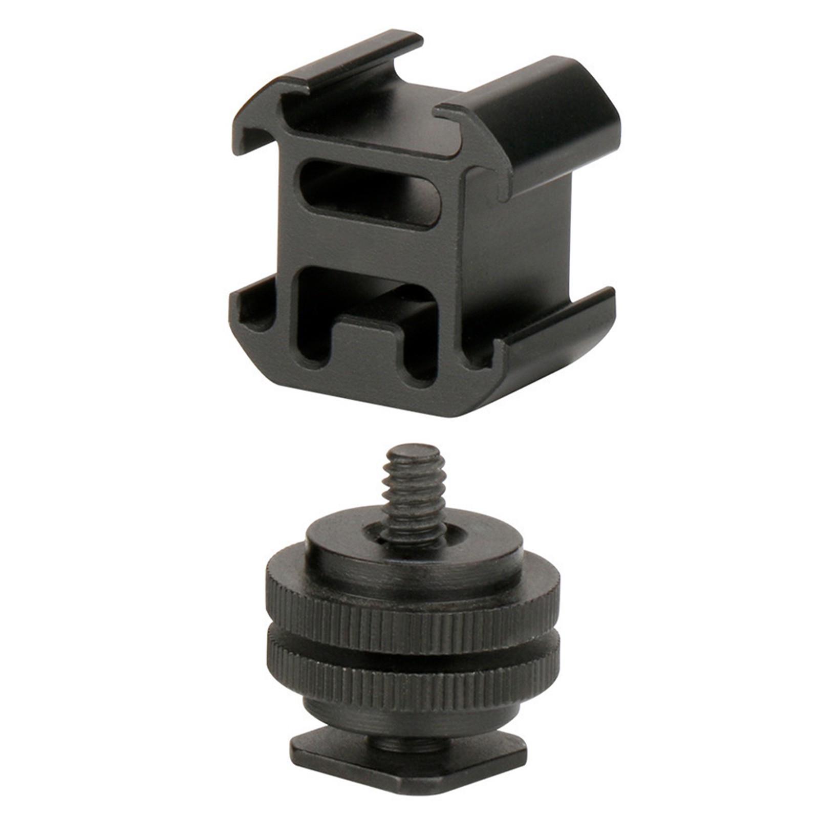 Camera Hot Shoe Mount Adapter Video Accessory Triple Cold Shoe Bracket Lights X