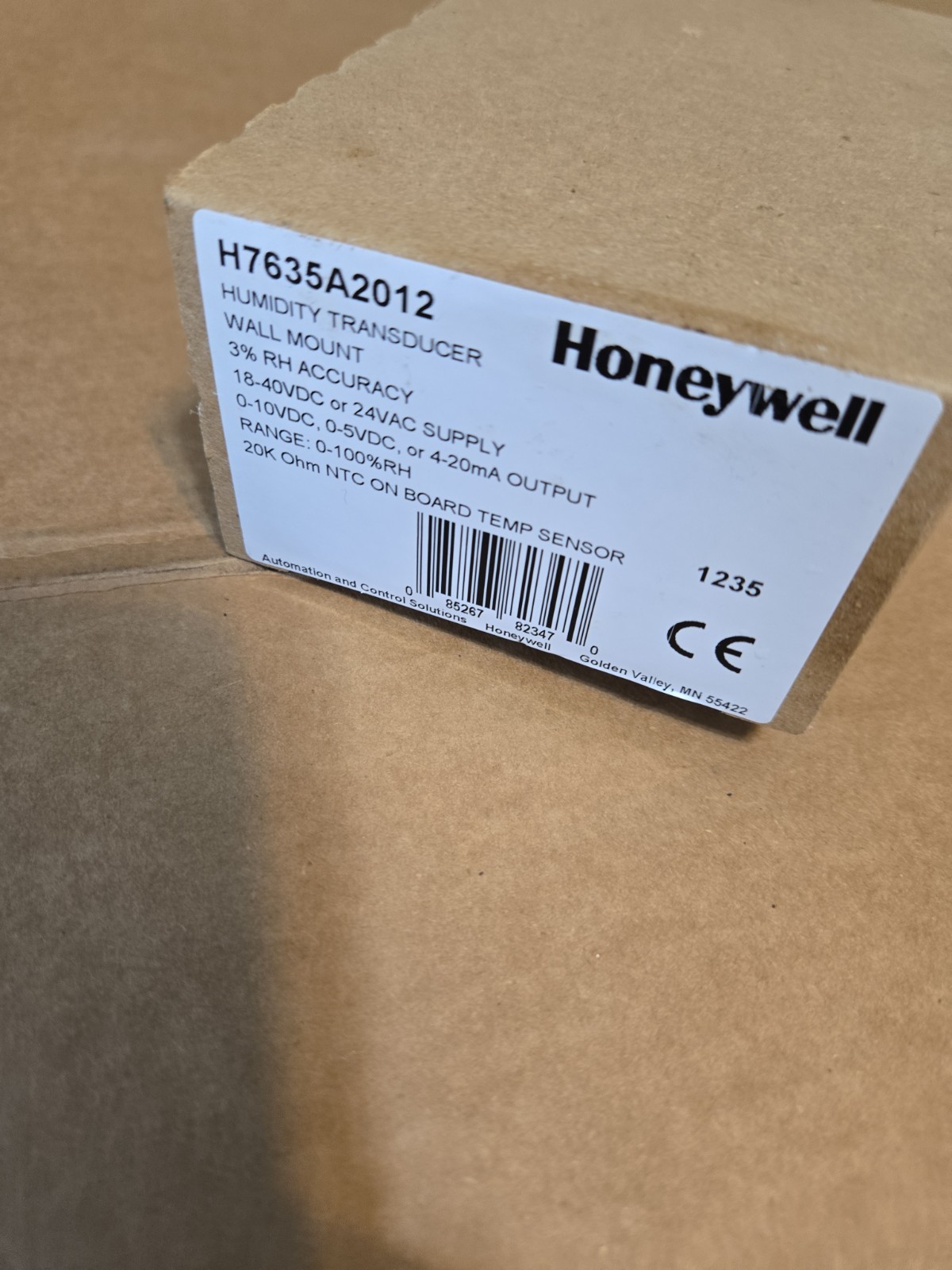 HONEYWELL H7635A2012 HUMIDITY Transducer SENSOR New In Open Box