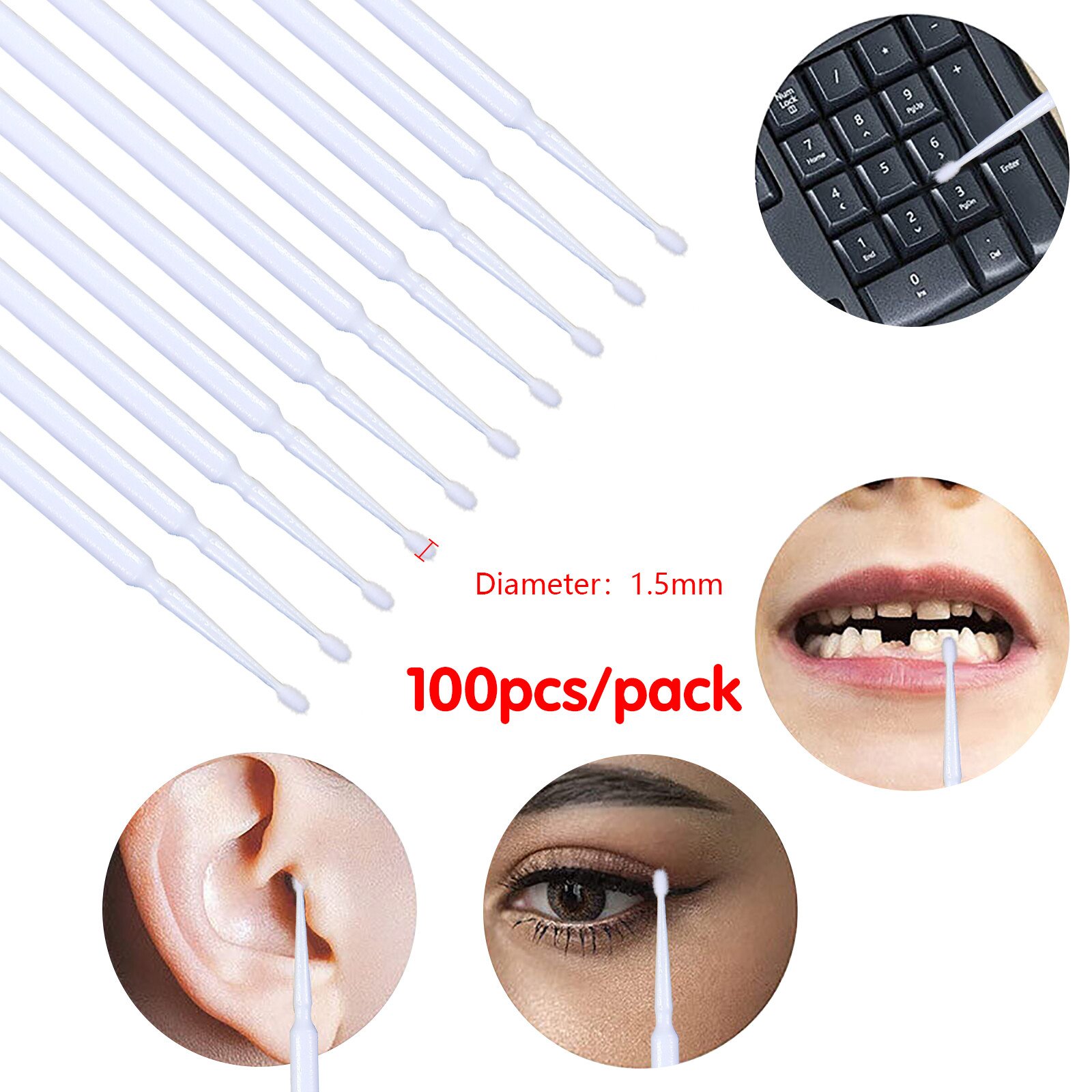 500 pz Microbrush Applicator Tips Dental Micro Brush Regular / Fine / Super Fine