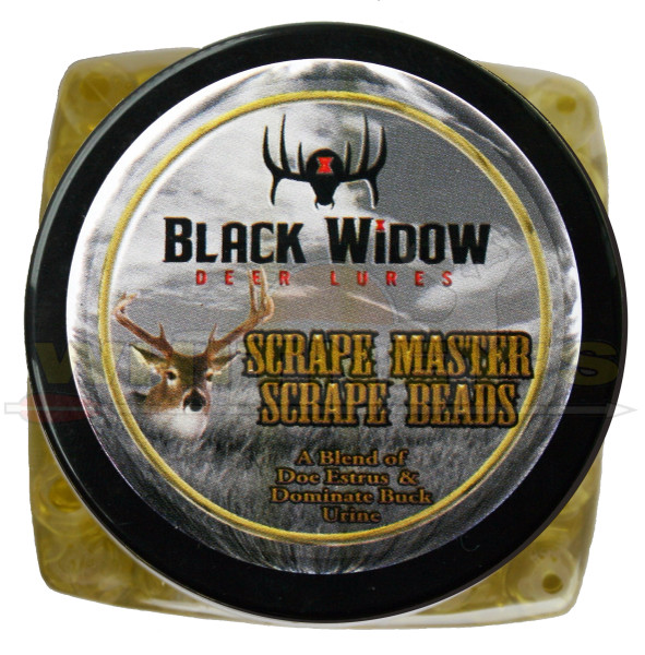 Black Widow Deer Lure ScrapeBeads - Southern (Red) - ScrapeMaster - 6oz. - S0496