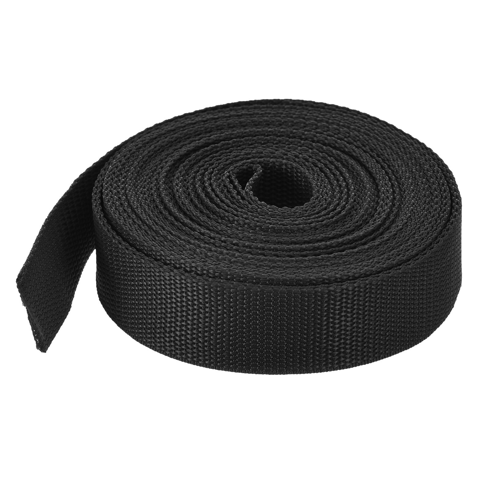 Lightweight Polypropylene Webbing Strap 1 1/4" 10 Yard Backpack Black