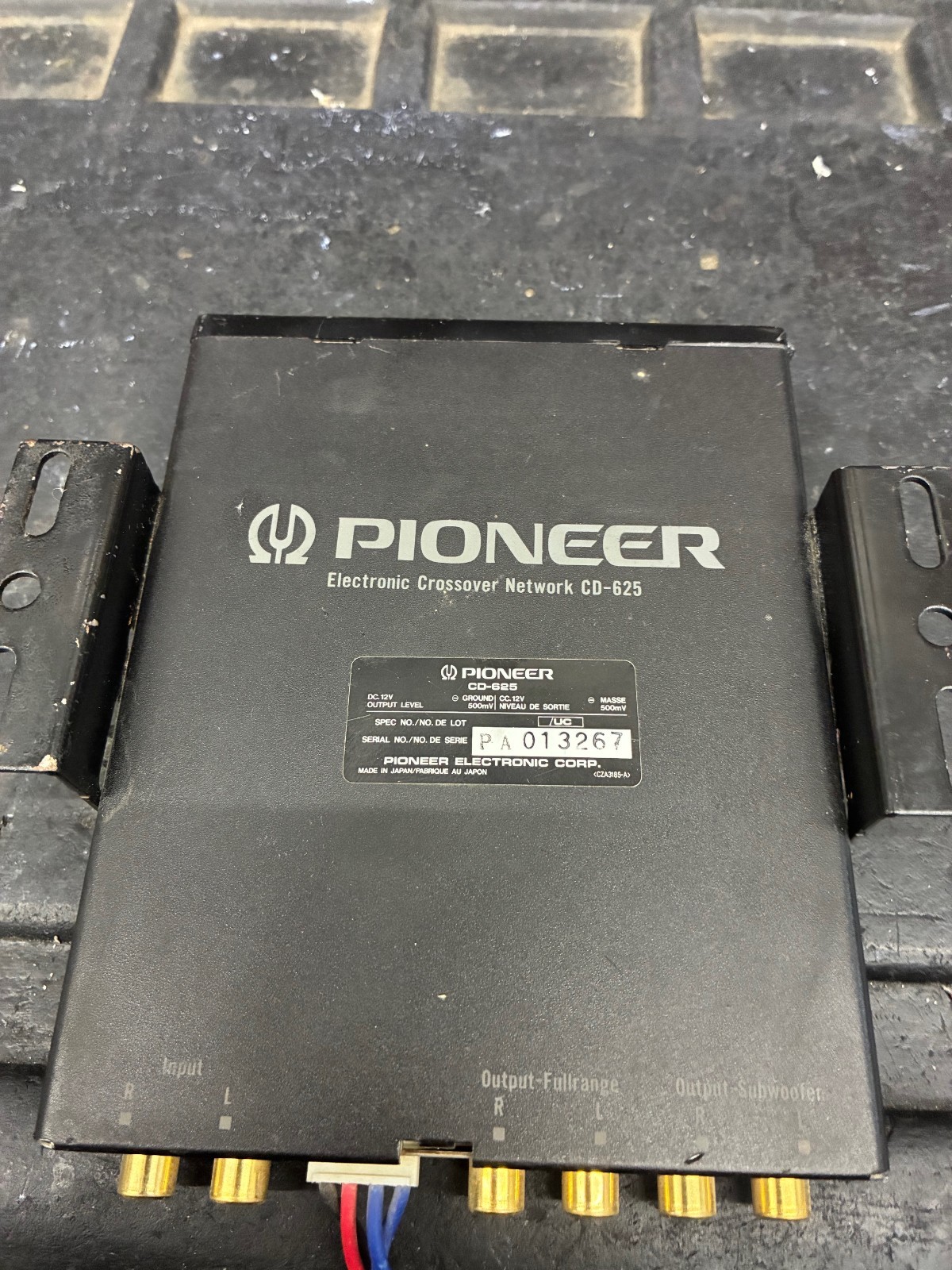 Pioneer CD-625 Vintage Electronic Crossover Network Black Old School UNTESTED