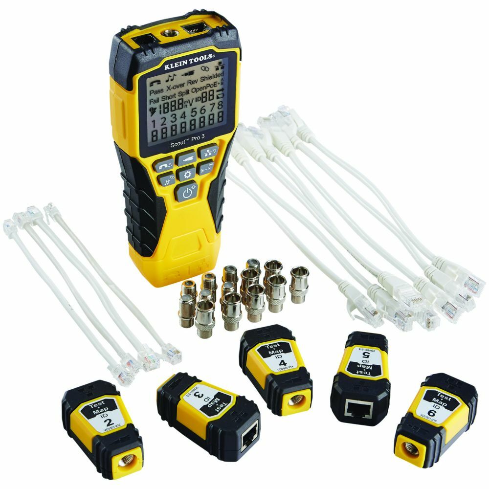 Klein Tools VDV501-853 Scout® Pro 3 Tester with Test + Map™ Remote Kit