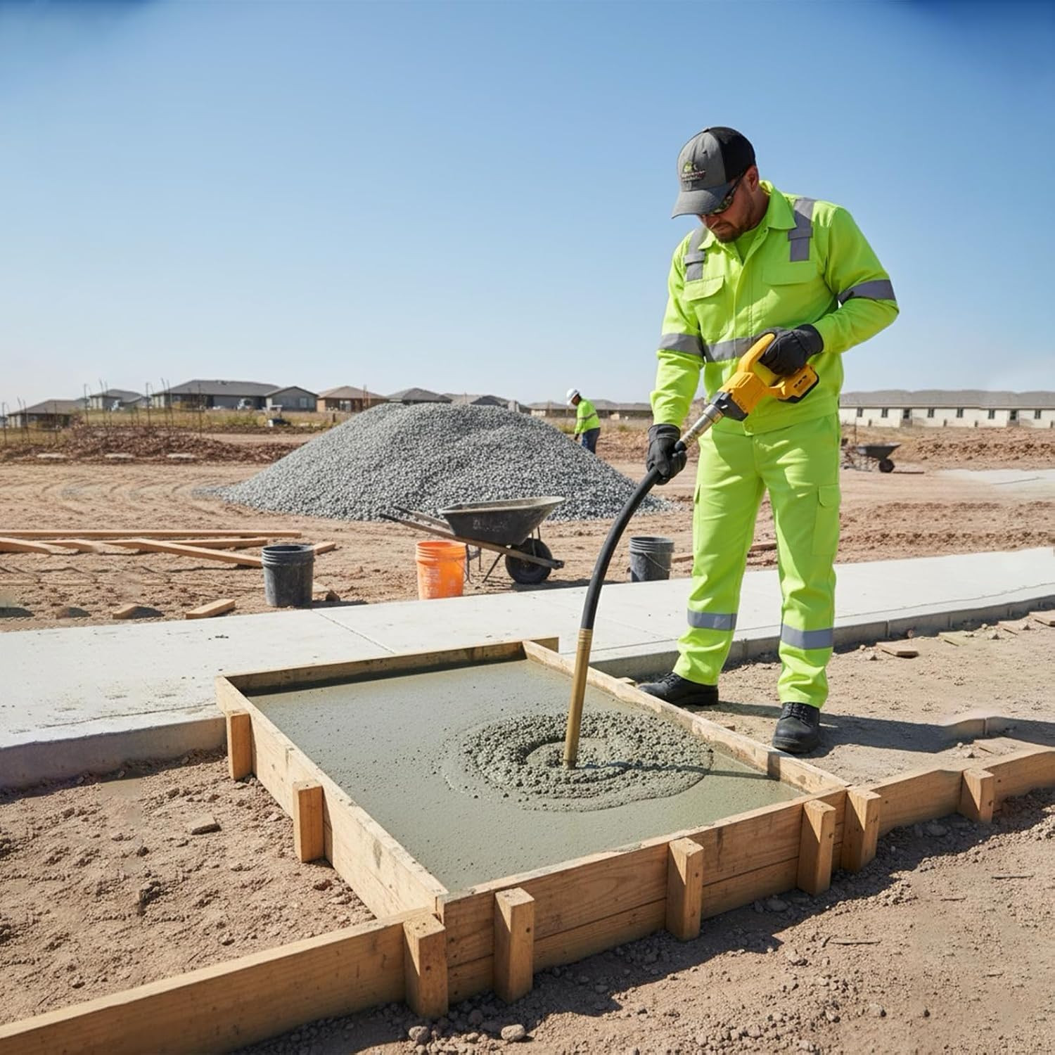 Handheld Concrete Vibrating Tool, Compatible with Dewalt 20V Battery(No Battery)
