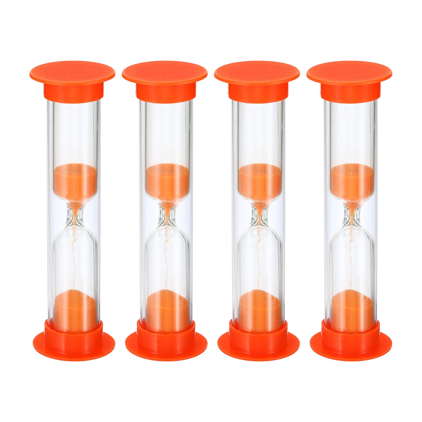 4Pcs Orange 1 Minute Sand Timer Count Down Sand Glass Sandy Clock for Game Party