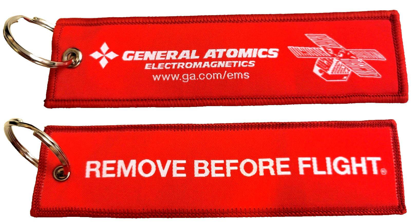 GENERAL ATOMICS ELECTROMAGNETICS~ Patch Key Chain~ Genuine PROMO Luggage BAG TAG