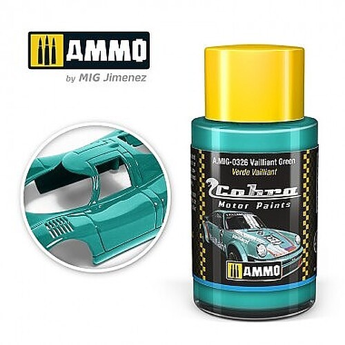Ammo Cobra Motor Vaillant Green 30ml Bottle - Hobby and Model Acrylic Paint