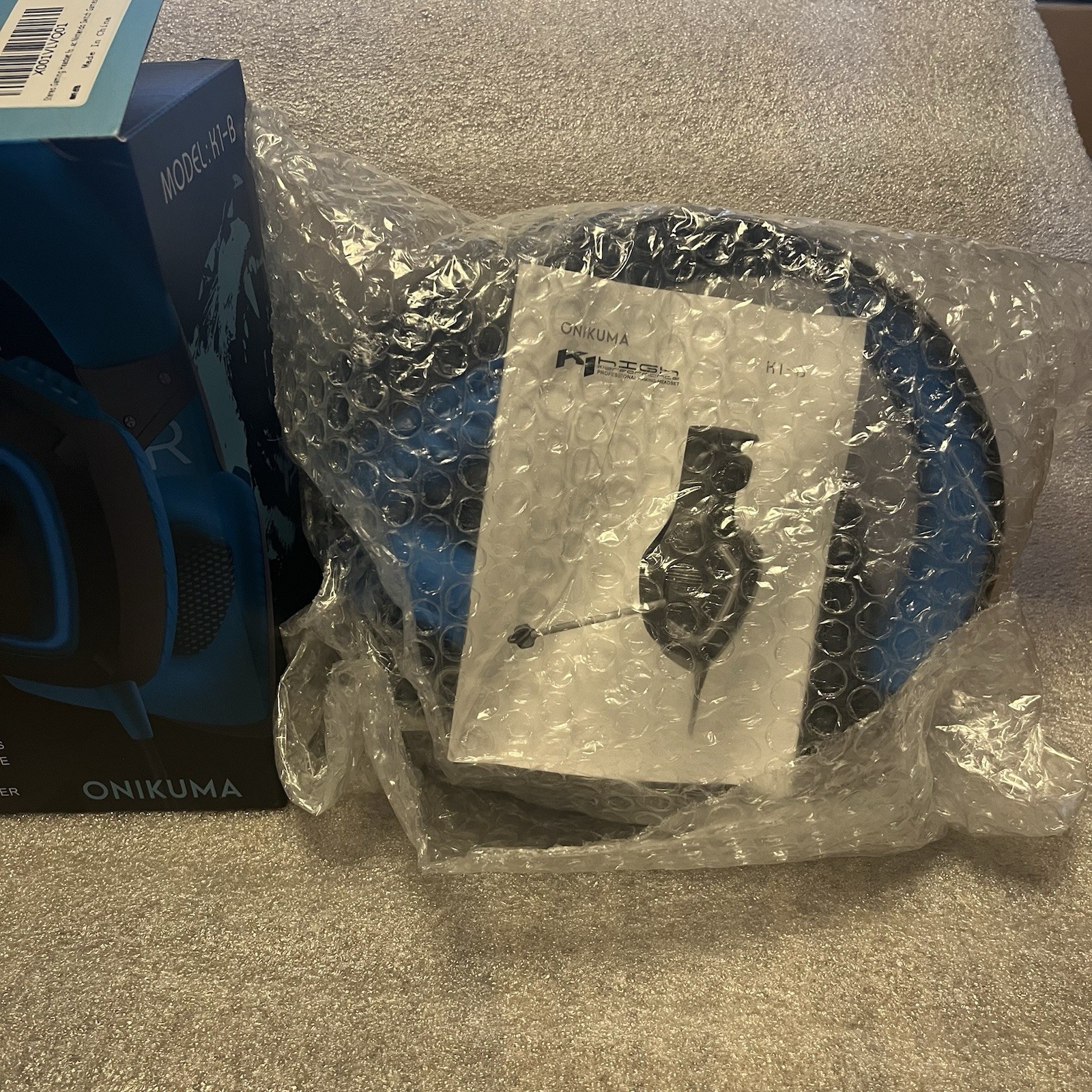 ONIKUMA K1-B PRO Gaming Headset New In Open Box Blue