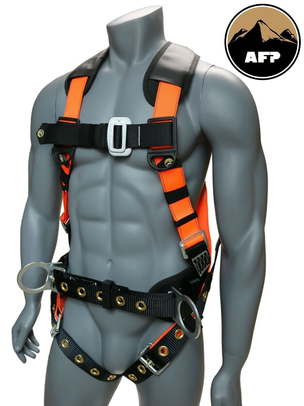 AFP Full Body Safety Harness Fall Protection 3D-Ring Back Support Belt