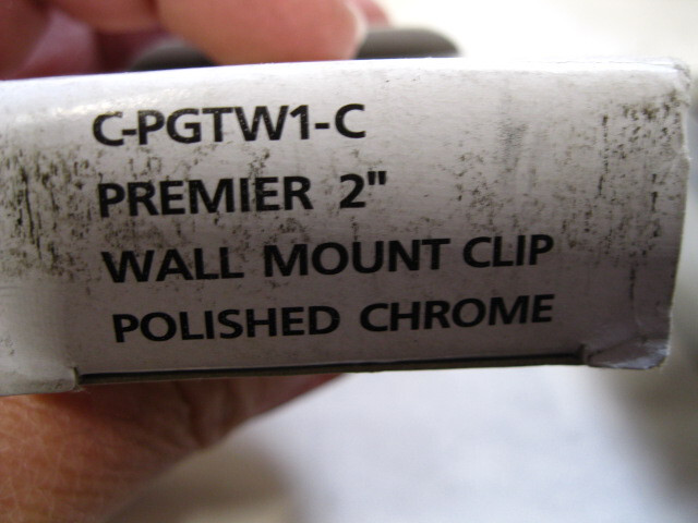 Premier Wall Mount Clip Polished Chrome 2" C-PGTW1-C