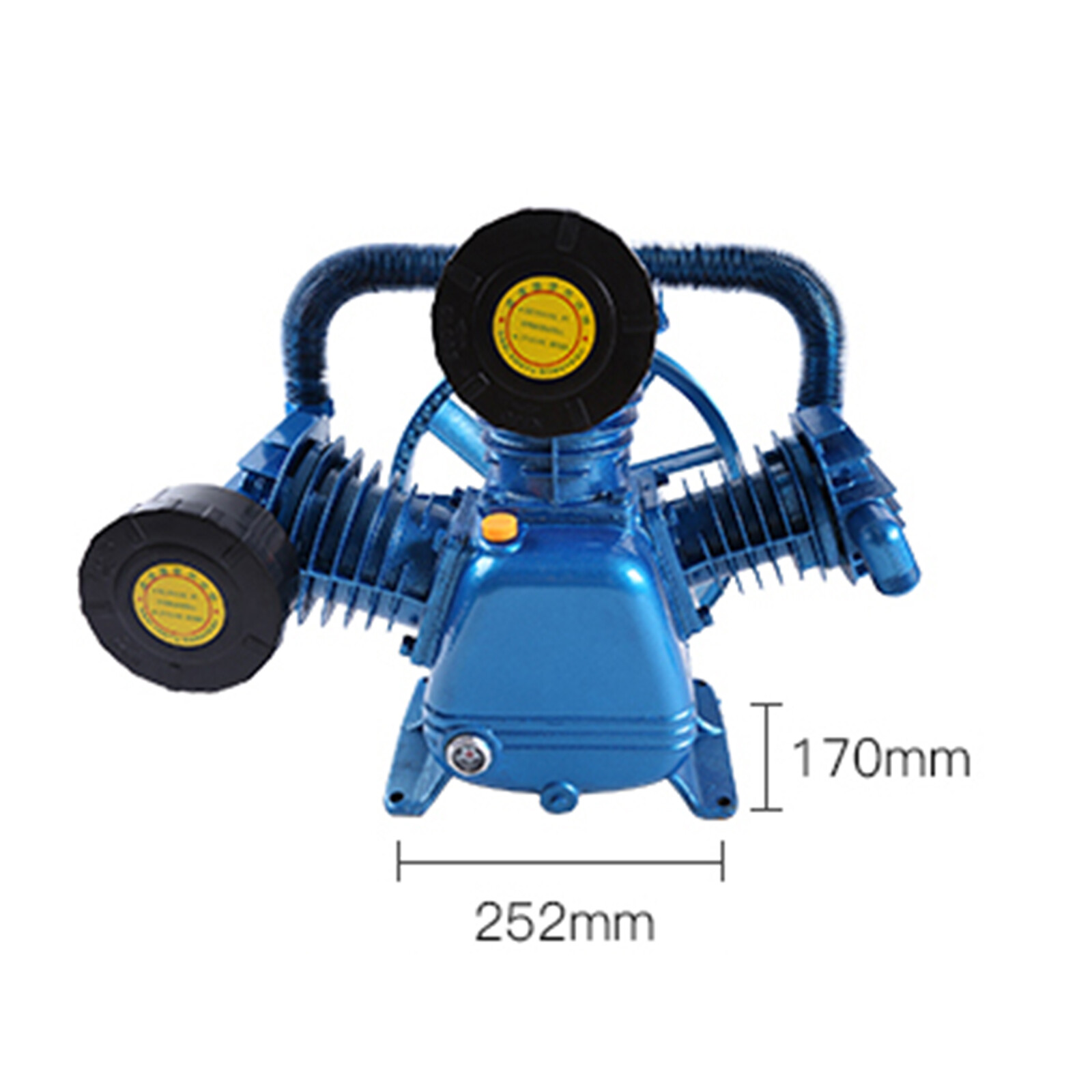 10HP 3 Piston 3 Cylinder W-Style Replacement Air Compressor Head Pump 7.5KW