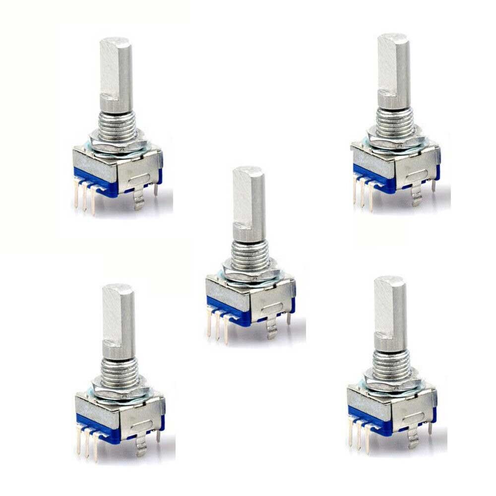 10 pcs Rotary Encoder Switch EC11 Audio Digital Potentiometer with Handle 20 mm