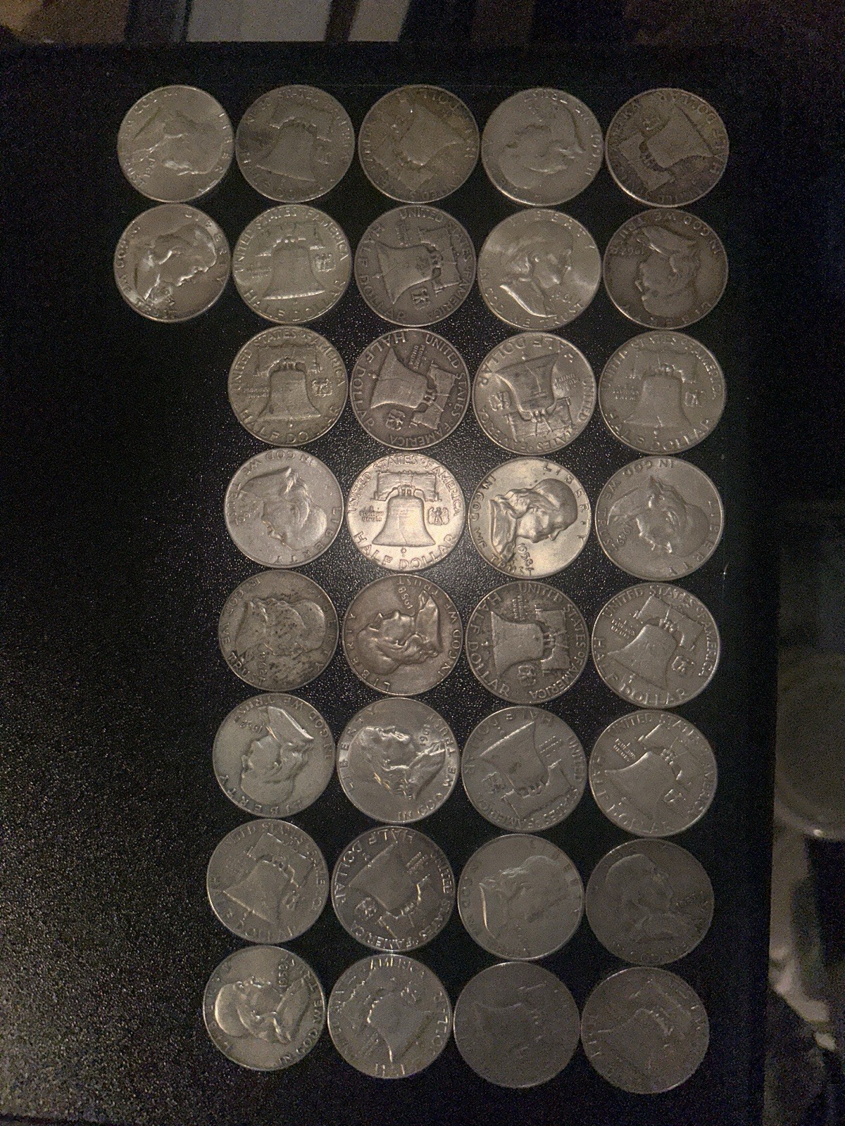 Benjamin Franklin Half Dollars 1948-1963 All Dates All Mints. Randomly Sent