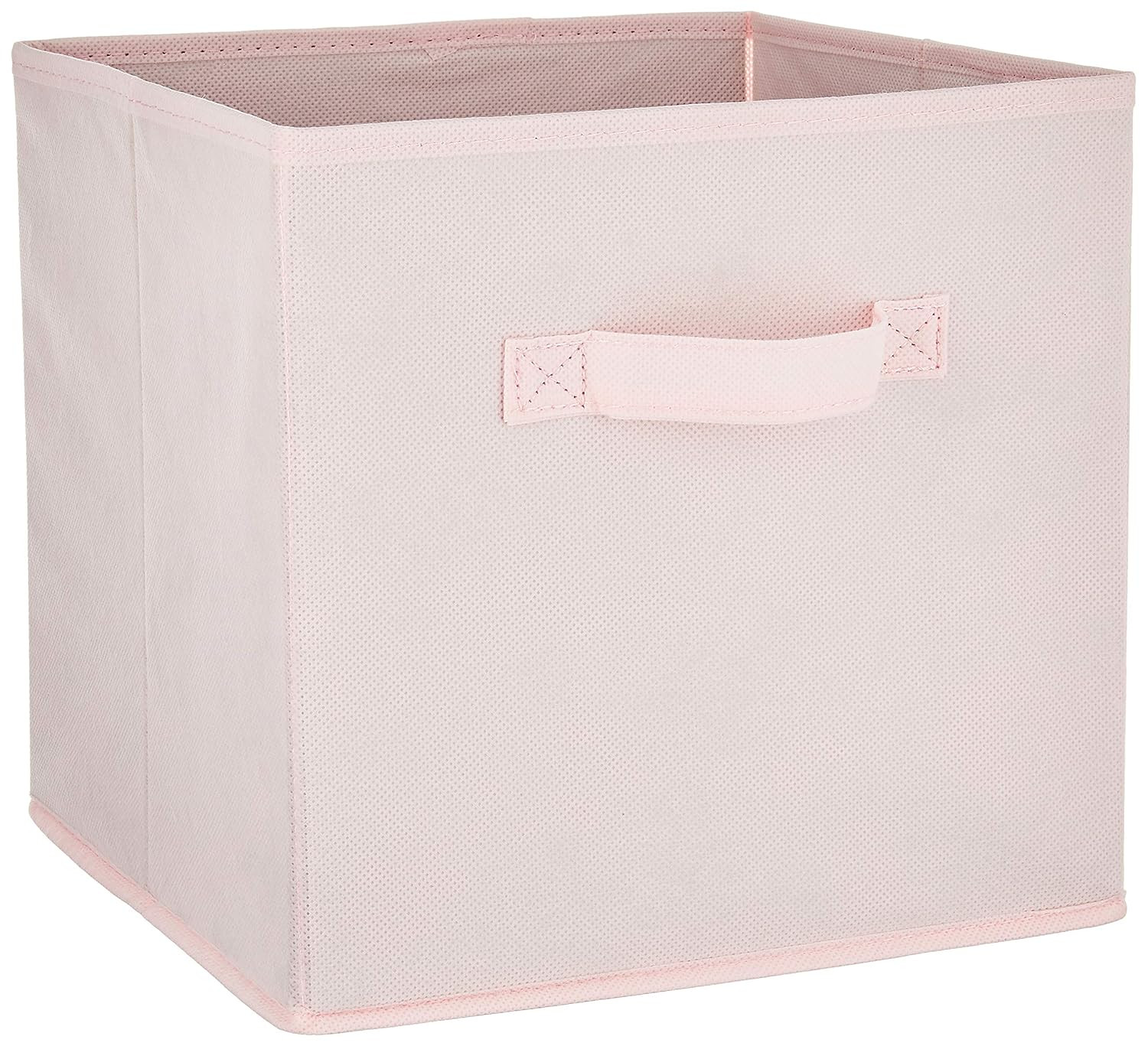 Home Furnishings Collapsible Storage Bins, Set of 4, Rose Quartz