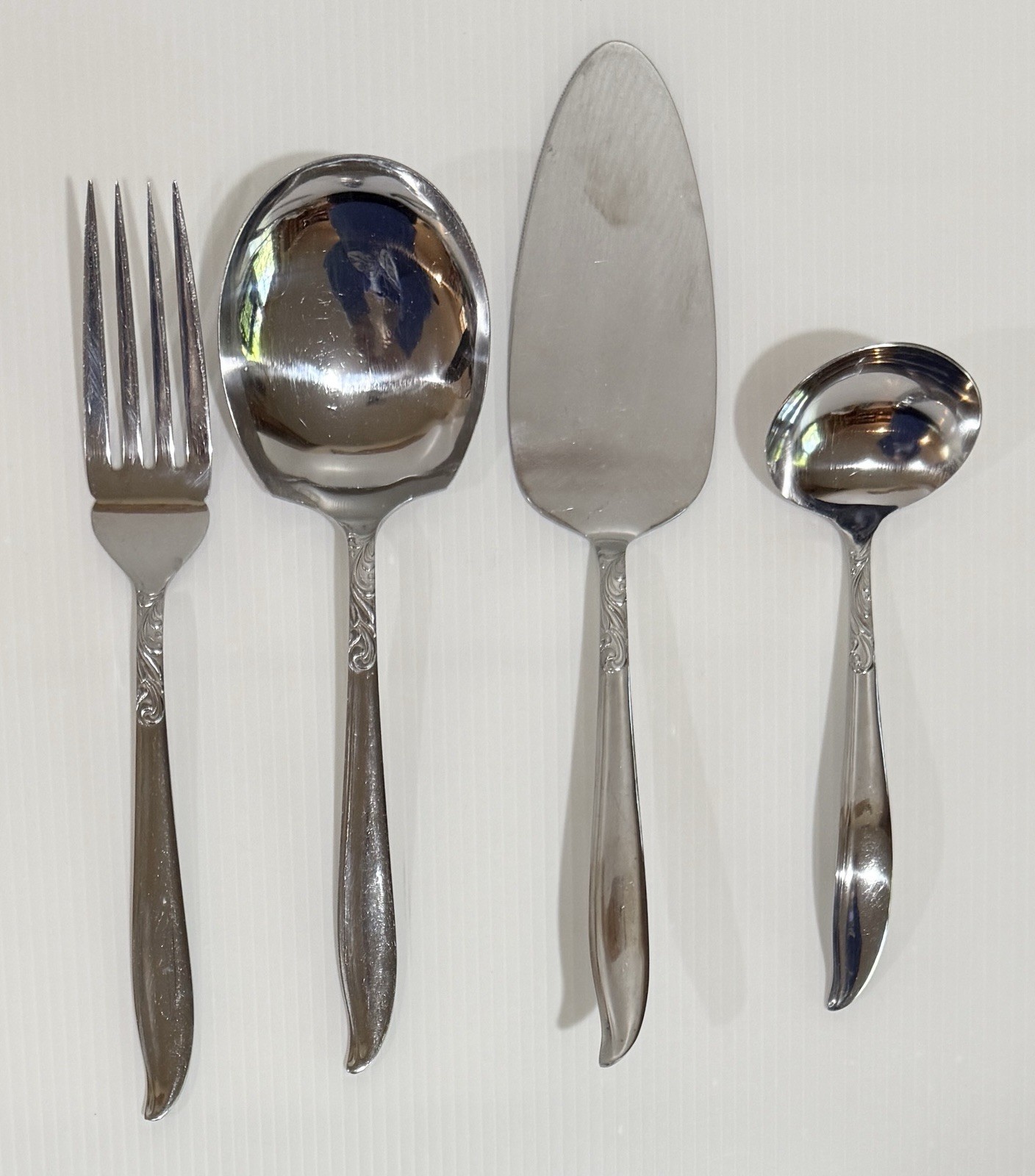 Vintage DIGNITY 1960s ACSONS Stainless JAPAN Flatware Hostess Serving Pieces