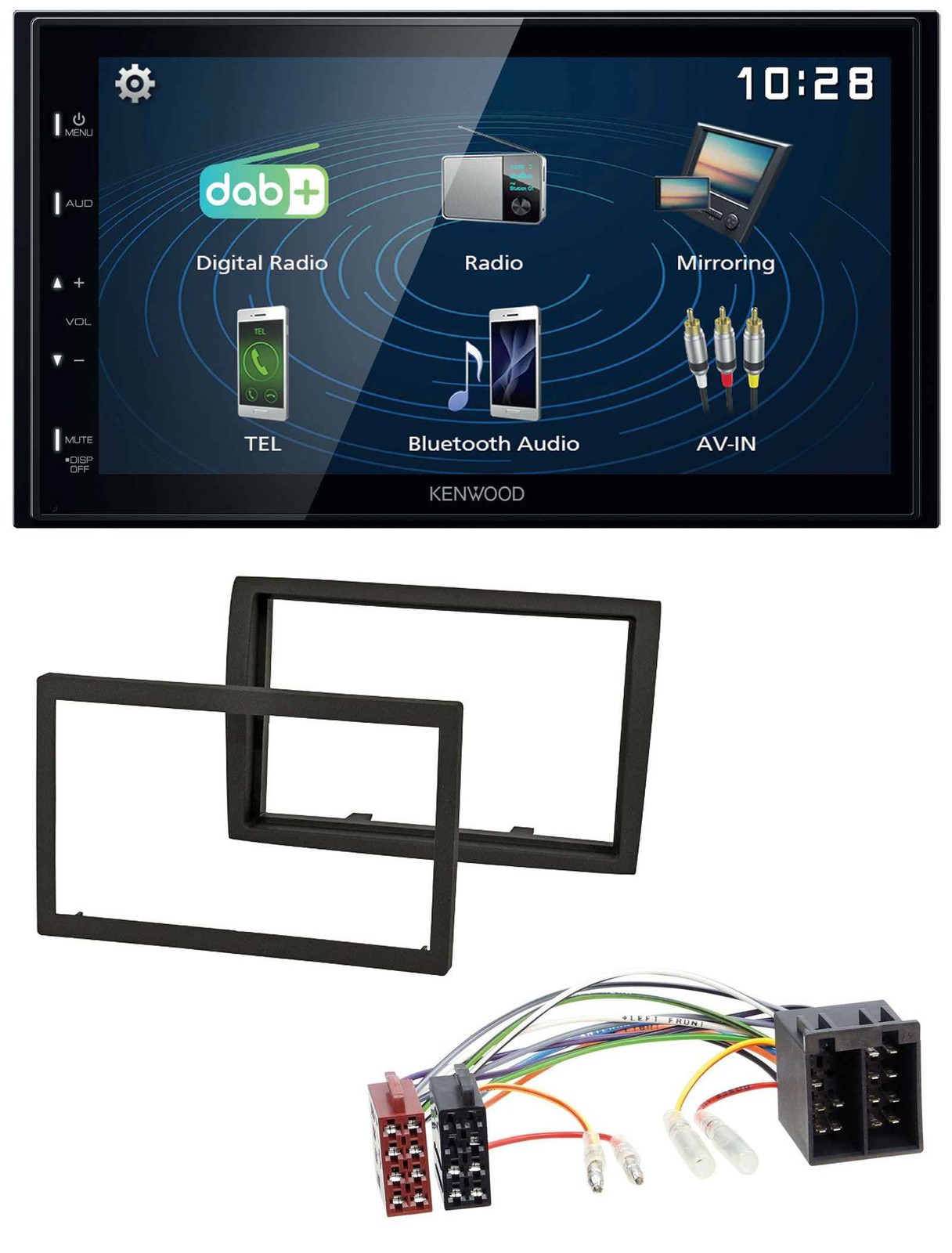 Kenwood 2DIN Bluetooth MP3 USB DAB Car Stereo for Citroen Jumper 11-21 Peugeot Bo