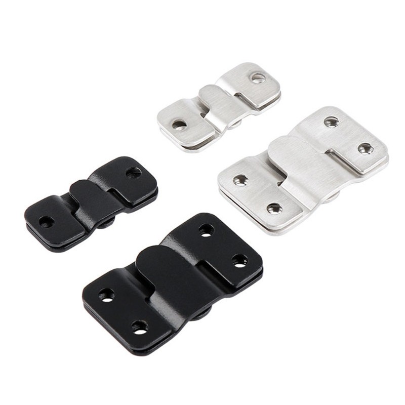 2 Pieces Flush Mount Bracket Interlocking Furniture Stainless Steel Connector