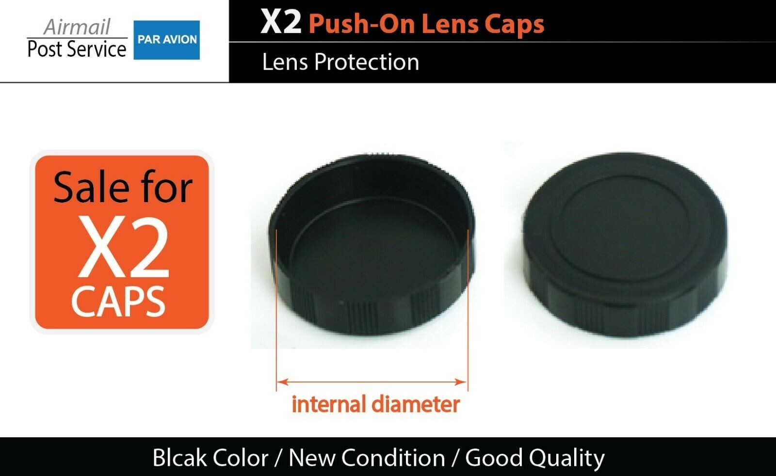 X2 55mm Push-On FRONT lens cap FIT Canon Konica Minolta Yashica Mamiya Tokina