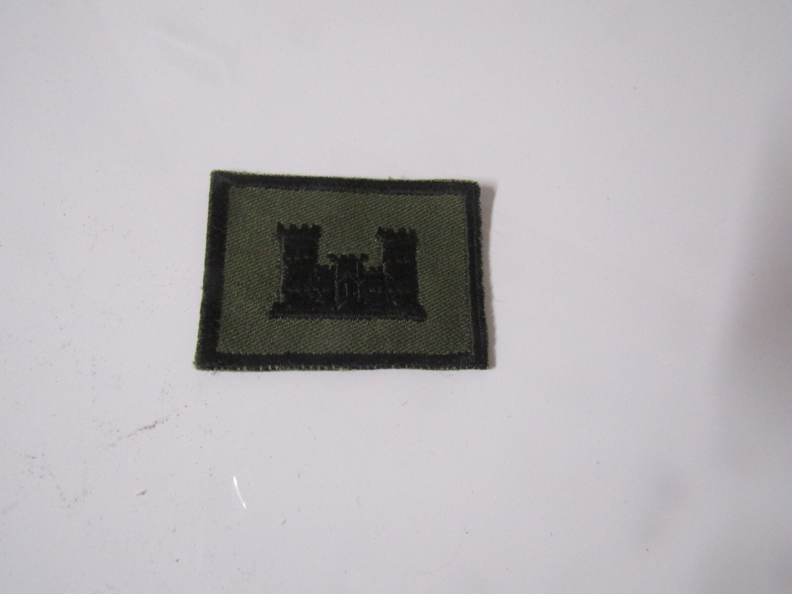 MILITARY PATCH HAND MADE ENGINEERS SUBDUED 2 1/2 INCHES