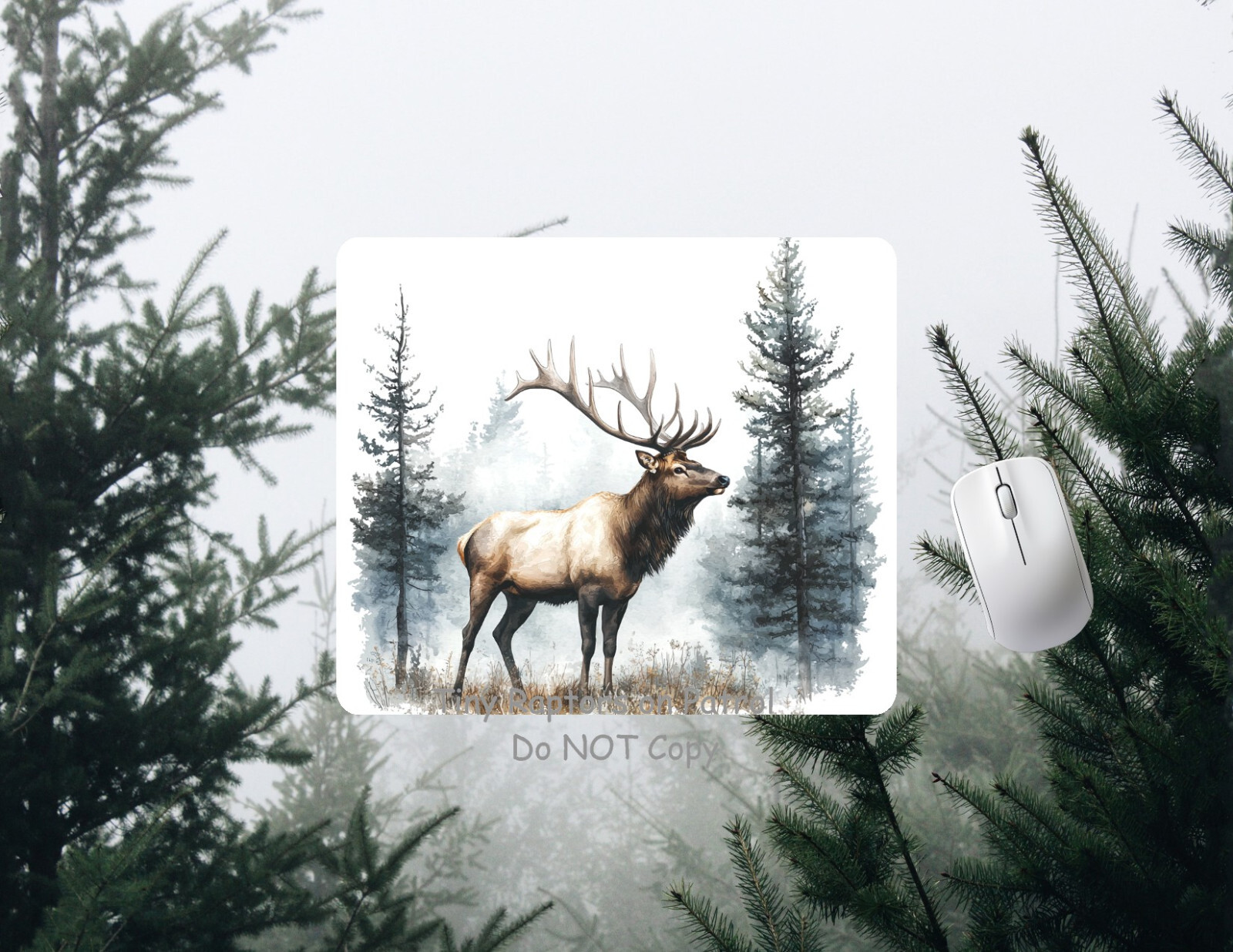 Elk themed PC/laptop Mouse Pad, CHOICE, FREE shipping, gifts, wildlife, outdoors