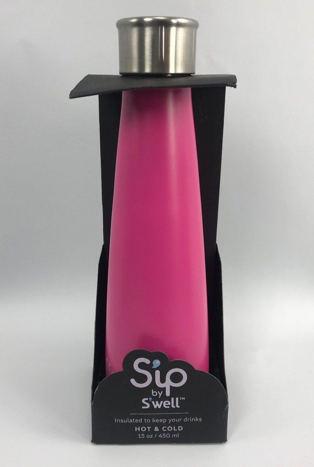 Sip By Swell Bottle Bubble Gum Pink Water Coffee Hot Cold Insulated Travel NEW