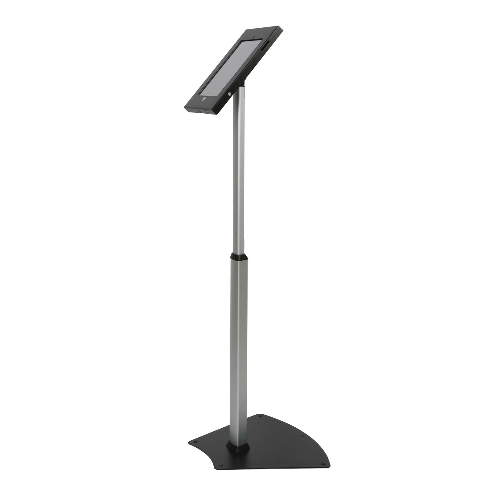 Floor Standing Lockable Secure Tablet Kiosk Adjustable Height with 90� Tilt